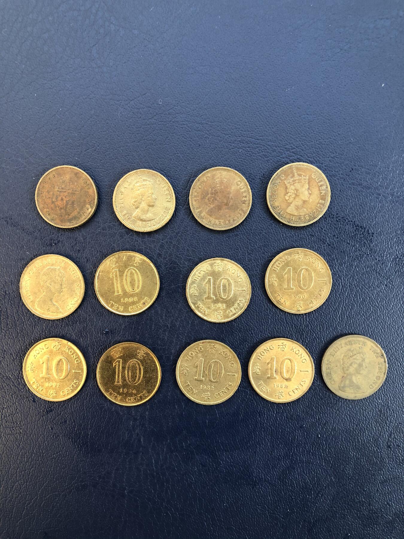 娃娃家-七月、第十五场 香港五仙、壹毫硬币-13枚