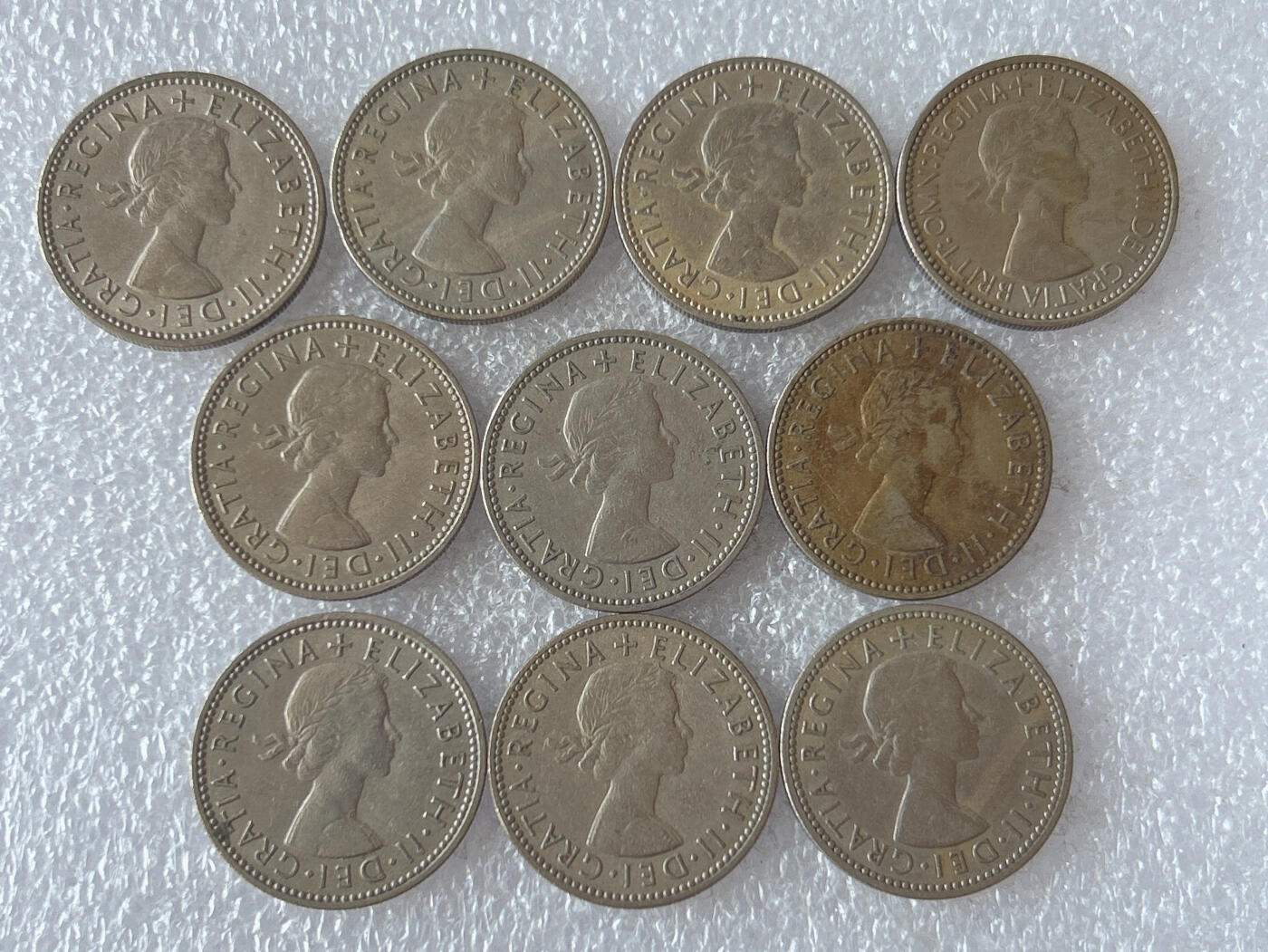 第一海外回流一元起拍收藏 散币专场 第103期 英国1先令 10枚 两个版本