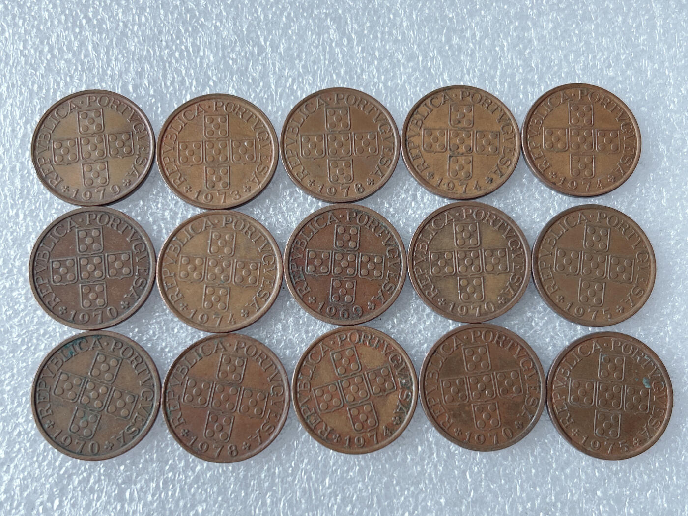 第一海外回流一元起拍收藏 散币专场 第103期 葡萄牙50分铜币 15枚