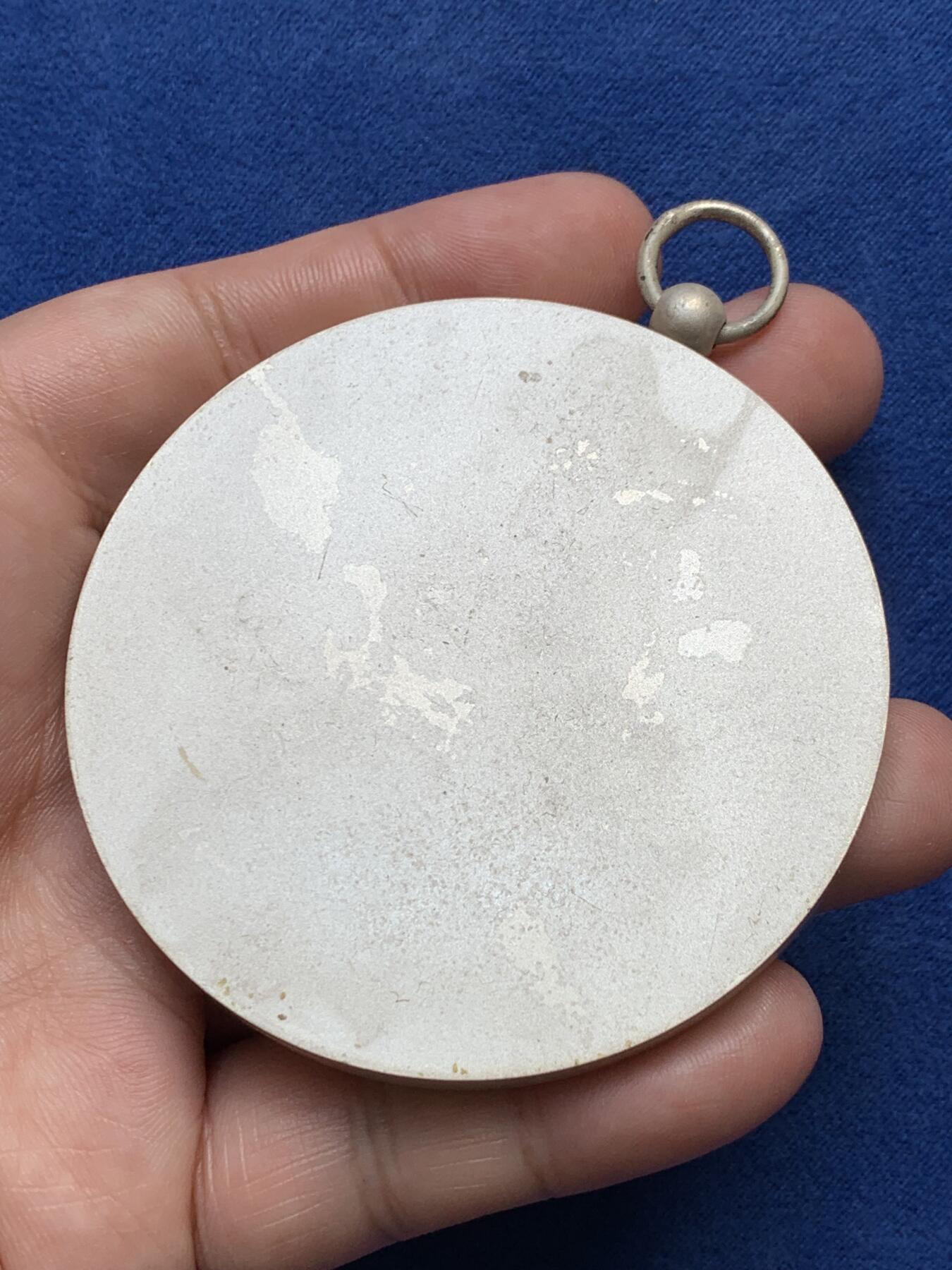 《竞宝斋》第291场- 周日，周一，周二 3场连拍 （全场包邮） 法国玛丽安娜单面镀银铜章，177.86g，68.3mm，丰饶角+铜标边铭