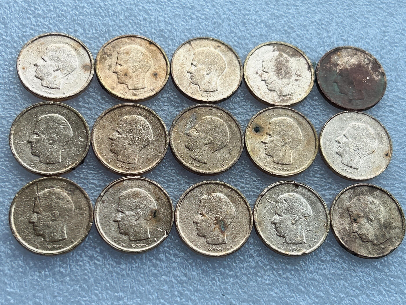 第一海外回流一元起拍收藏 散币专场 第103期 比利时20法郎 15枚