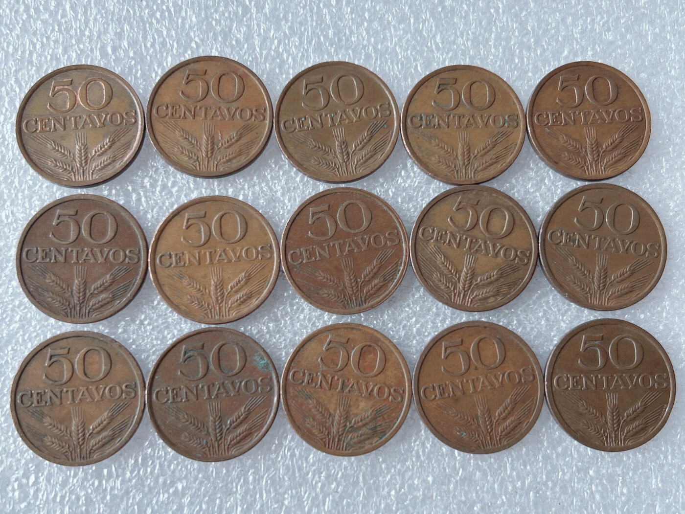 第一海外回流一元起拍收藏 散币专场 第103期 葡萄牙50分铜币 15枚