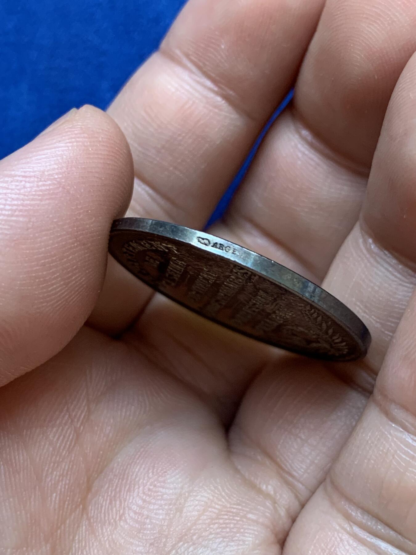 《竞宝斋》第291场- 周日，周一，周二 3场连拍 （全场包邮） 法国小学学习证书、考试委员会银质代币，16.02g，32.3mm，丰饶角边铭