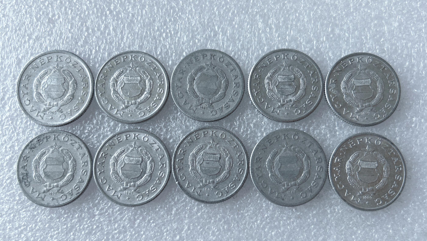 第一海外回流一元起拍收藏 散币专场 第103期 匈牙利1福林铝币 10枚