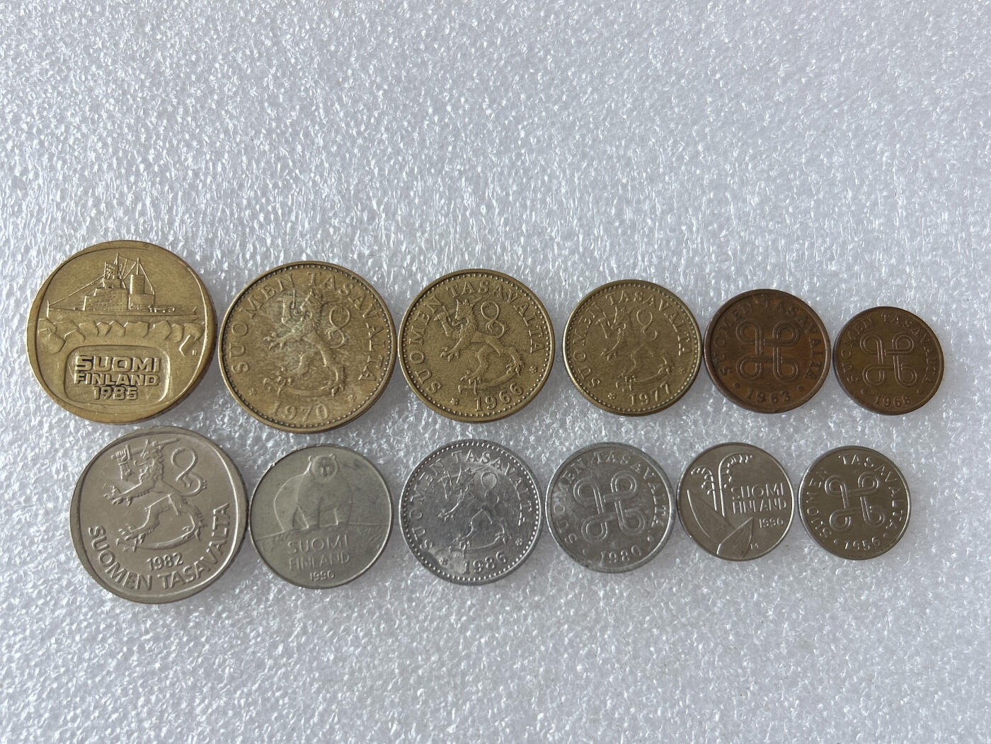 第一海外回流一元起拍收藏 散币专场 第103期 芬兰硬币 12枚