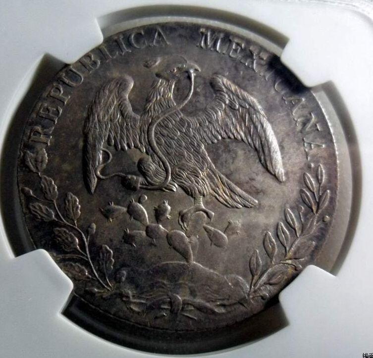 欧美回流精选 NGC MS63 墨西哥1888年MO版鹰洋8R银币