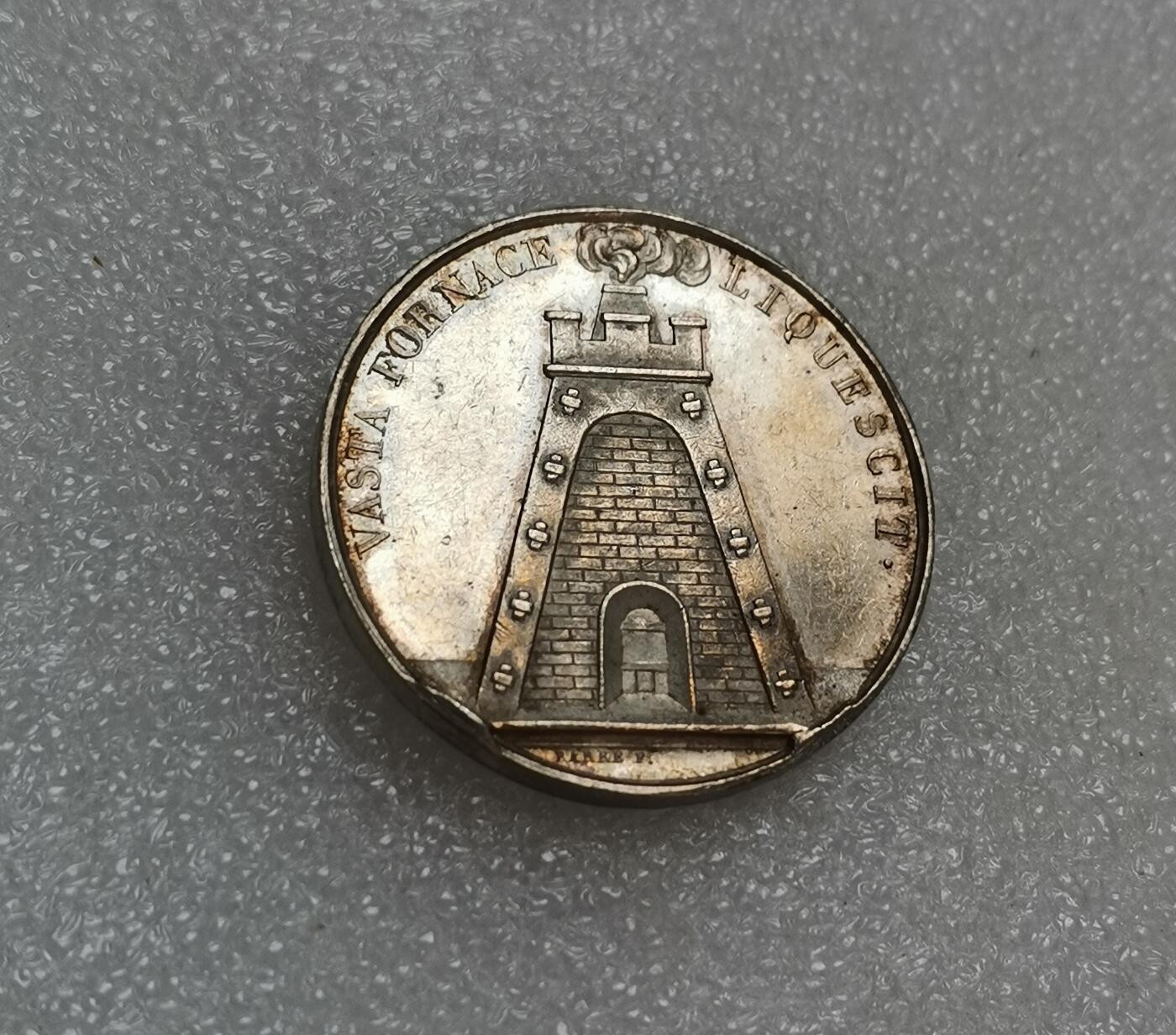 瓶子🏺第151期拍卖会  法国1822年城市JETON银质代币  30毫米  12.78克