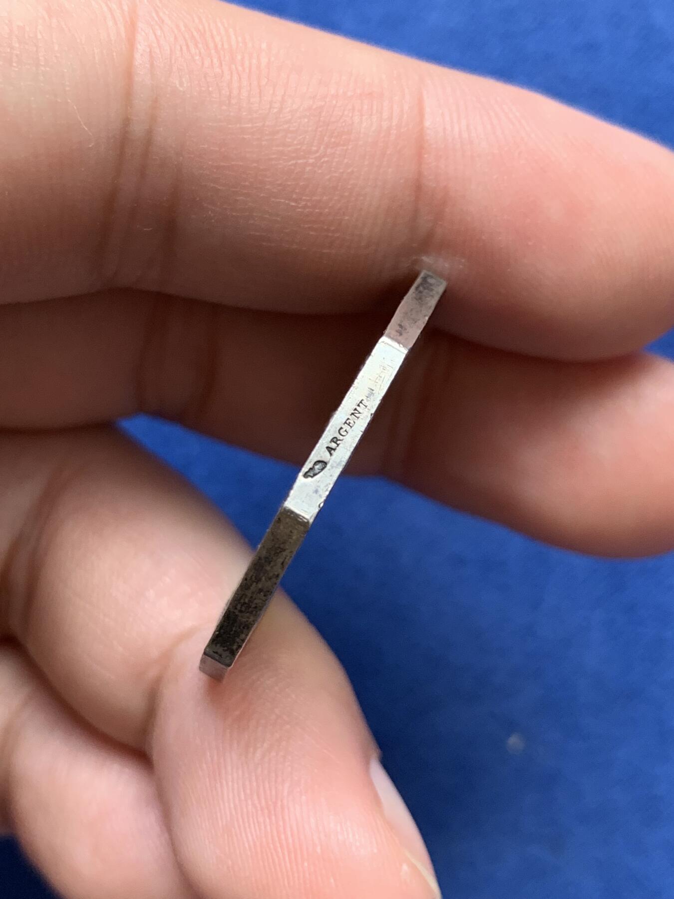 《竞宝斋》第291场- 周日，周一，周二 3场连拍 （全场包邮） 法国皮蒂维埃储蓄银行八角银质代币，12.52，29.2mm，丰饶角边铭