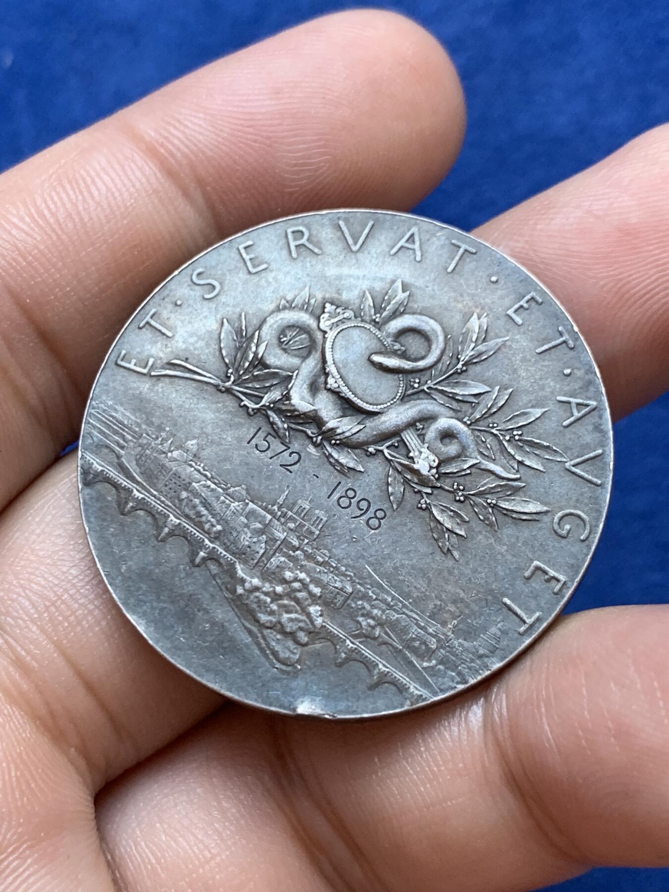 《竞宝斋》第291场- 周日，周一，周二 3场连拍 （全场包邮） 法国银质jeton，巴黎证券交易所，Roty作品，20.72g，37mm，丰饶角边铭