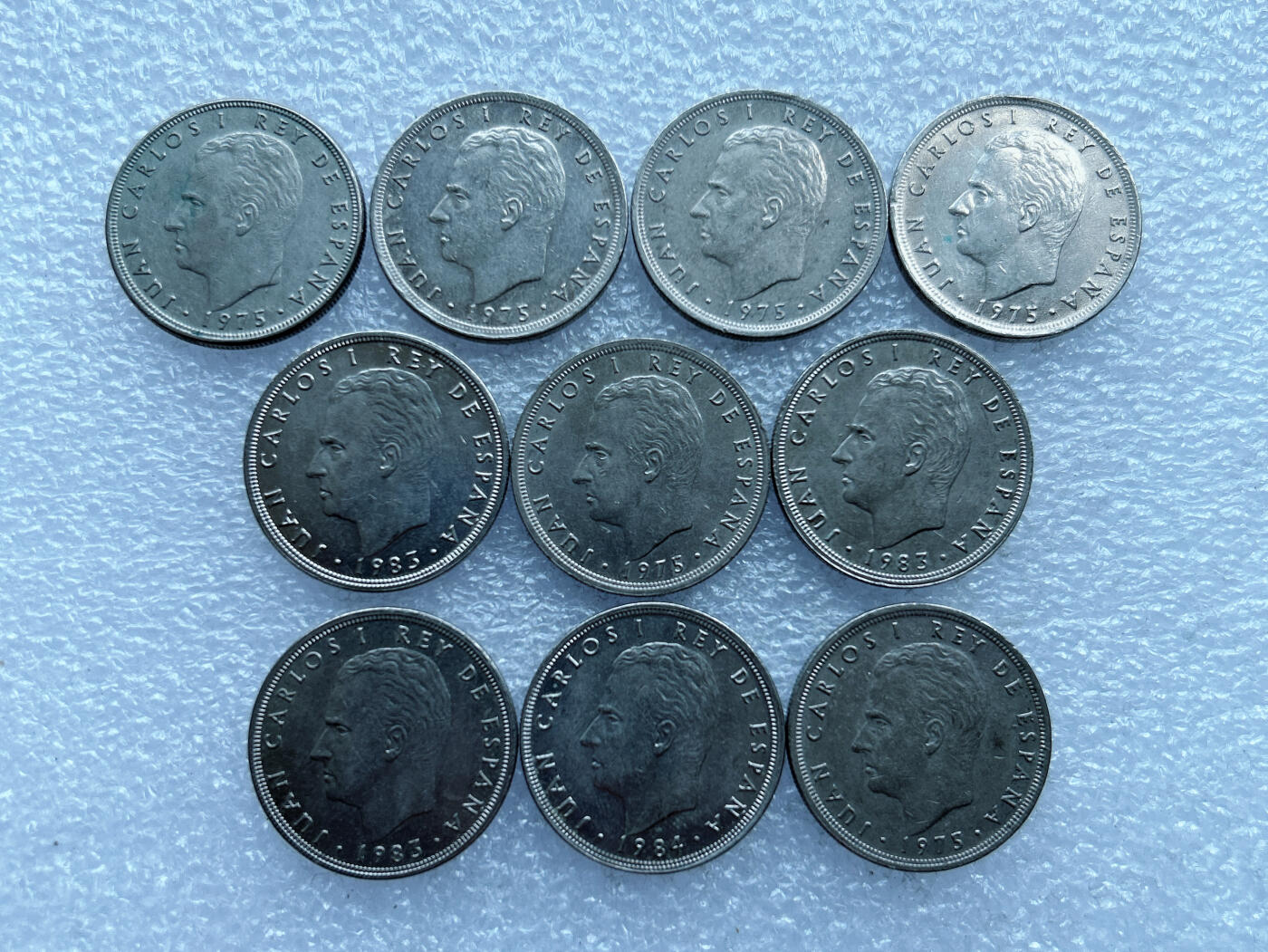 第一海外回流一元起拍收藏 散币专场 第103期 西班牙5比塞塔 10枚