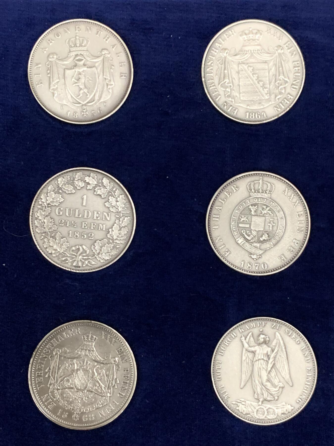 《竞宝斋》第290场- 周日，周一，周二 3场连拍 （全场包邮） 德国1982年复刻版999纯银磨砂泰勒全集带证书配实木盒 单枚重量11.9克左右*12