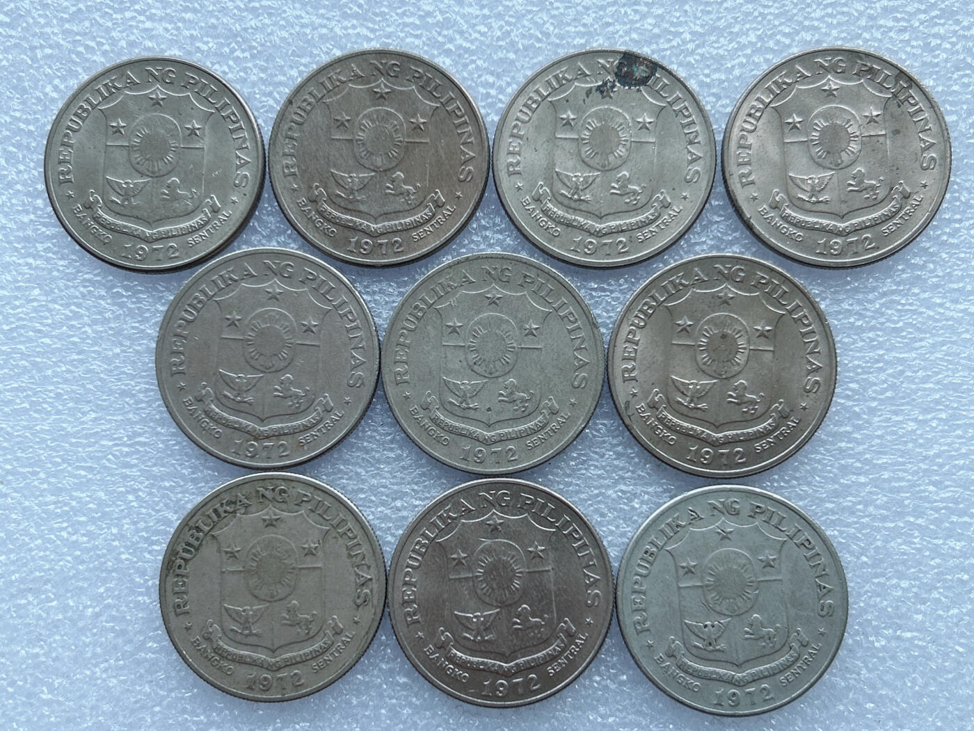 第一海外回流一元起拍收藏 散币专场 第103期 菲律宾1972年1比索 10枚