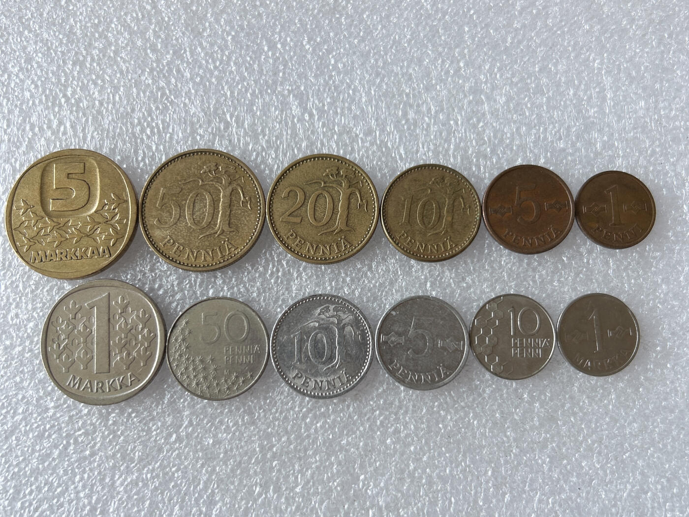 第一海外回流一元起拍收藏 散币专场 第103期 芬兰硬币 12枚