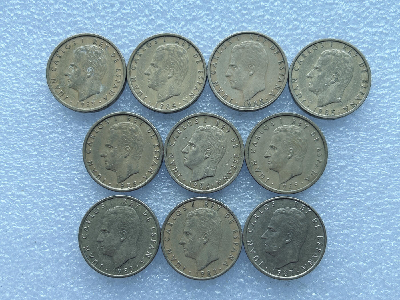 第一海外回流一元起拍收藏 散币专场 第103期 西班牙80年代双柱100比塞塔 10枚