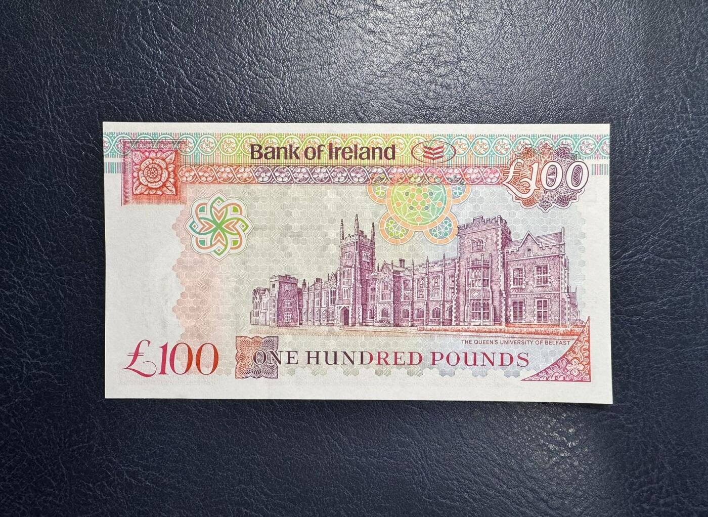 收藏联盟Quantum Auction 第363期拍卖  北爱尔兰2005年100镑首发A冠 品相全新UNC 贝尔法斯特女王大学
