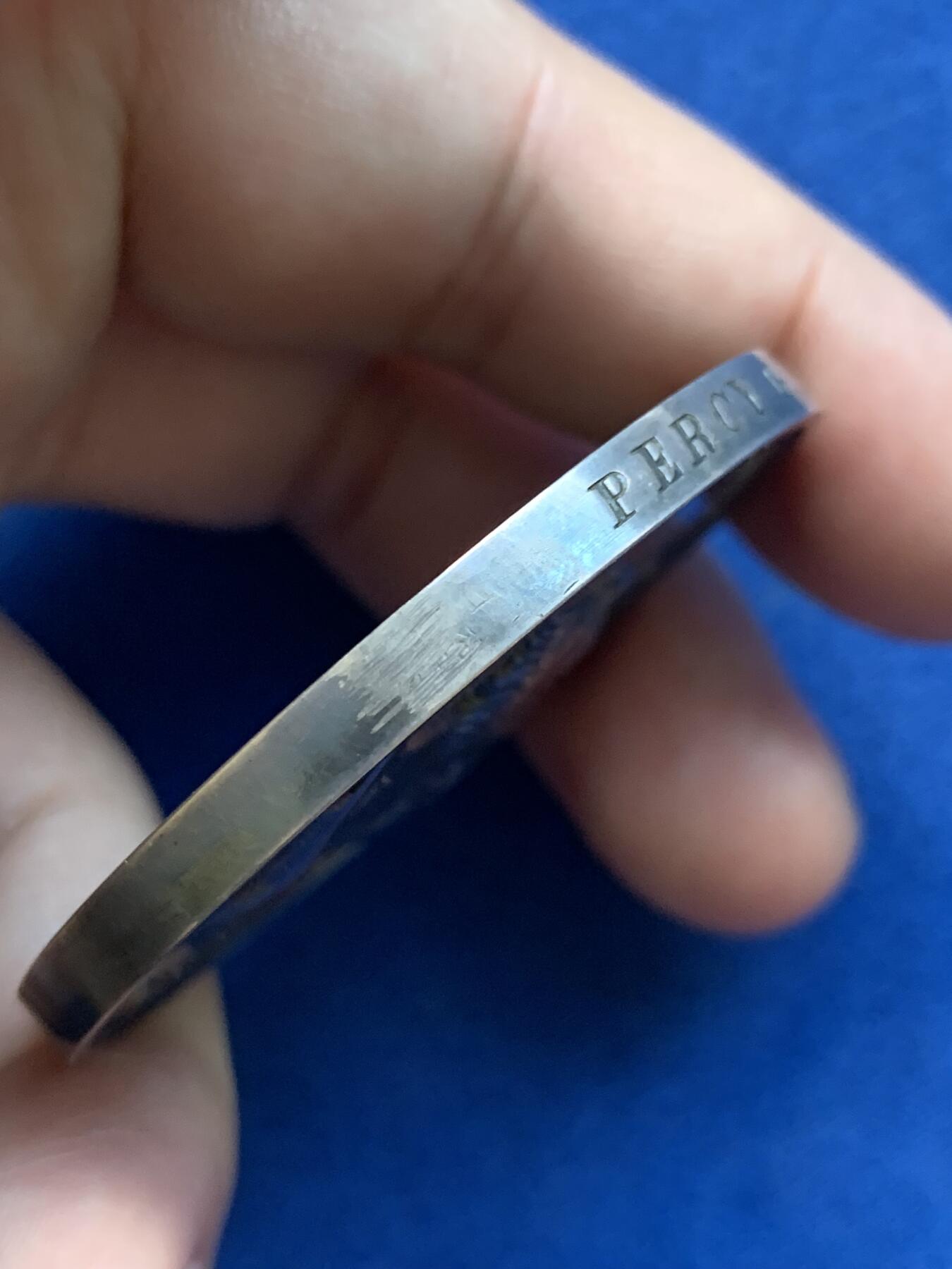 《竞宝斋》第291场- 周日，周一，周二 3场连拍 （全场包邮） 英国伦敦城市行业协会银章，威尔士亲王，未来的爱德华七世，74.85g，51.3mm