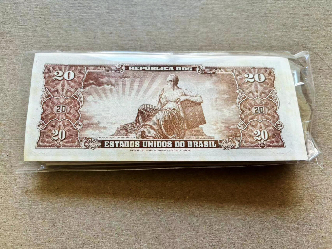 【Blue Auction】✨世界纸币精拍第511期【精】 【一组130张】巴西 20克鲁塞罗 ABNC出品 UNC-