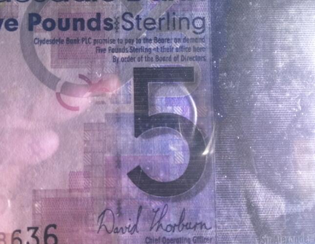 【Blue Auction】✨世界纸币精拍第511期【精】  【W/HS首发冠无47】苏格兰 2009年5镑 PMG66EPQ （壳子有压痕）