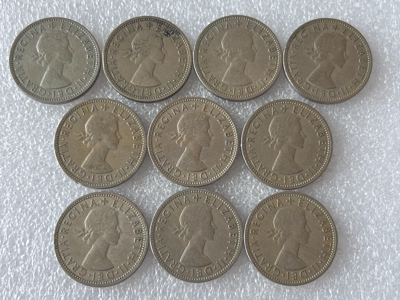 第一海外回流一元起拍收藏 散币专场 第103期 英国伊丽莎白女王2先令 10枚