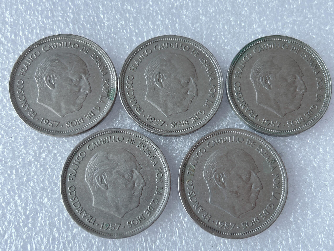 第一海外回流一元起拍收藏 散币专场 第103期 西班牙1957年50比塞塔硬币弗朗西斯科·佛朗哥