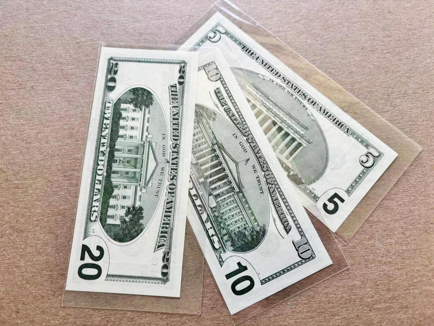 【Blue Auction】✨世界纸币精拍第511期【精】 【一组3张 含补号】美国 1996-2003年5-20美金 全新UNC