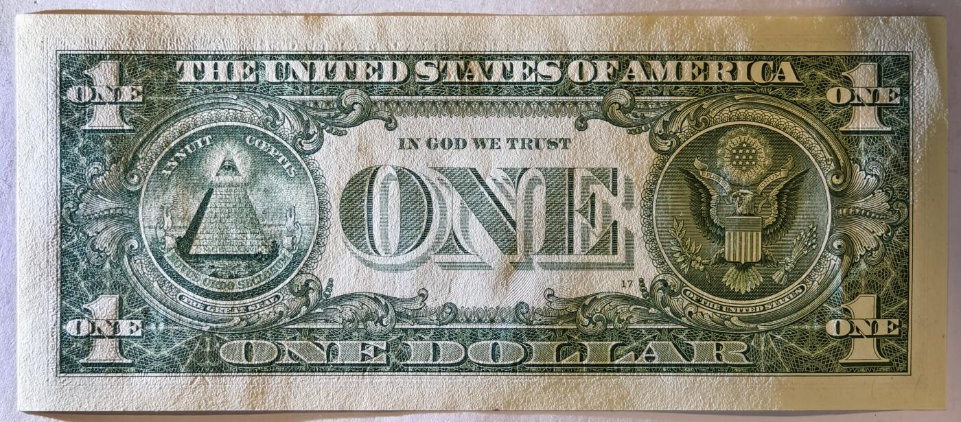 紫瑗钱币——第391期拍卖——纸币场 【双尾8】美国 2021年 L版 无序列 乔治·华盛顿 1美元 UNC-