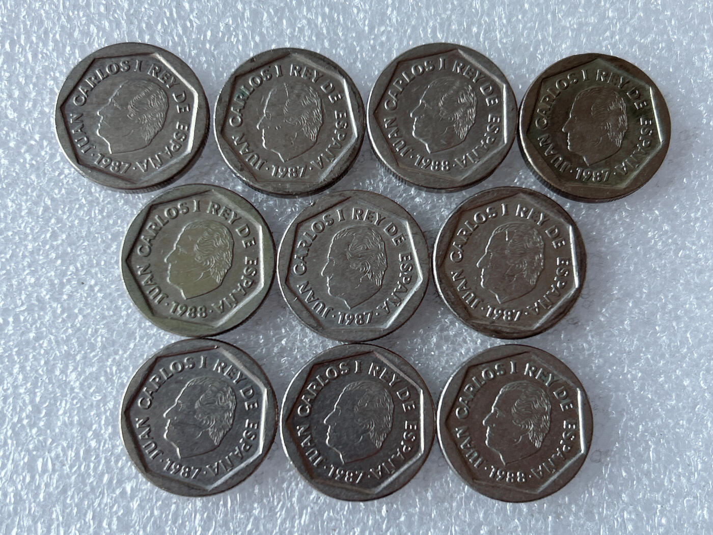 第一海外回流一元起拍收藏 散币专场 第103期 西班牙200比塞塔镍币 10枚