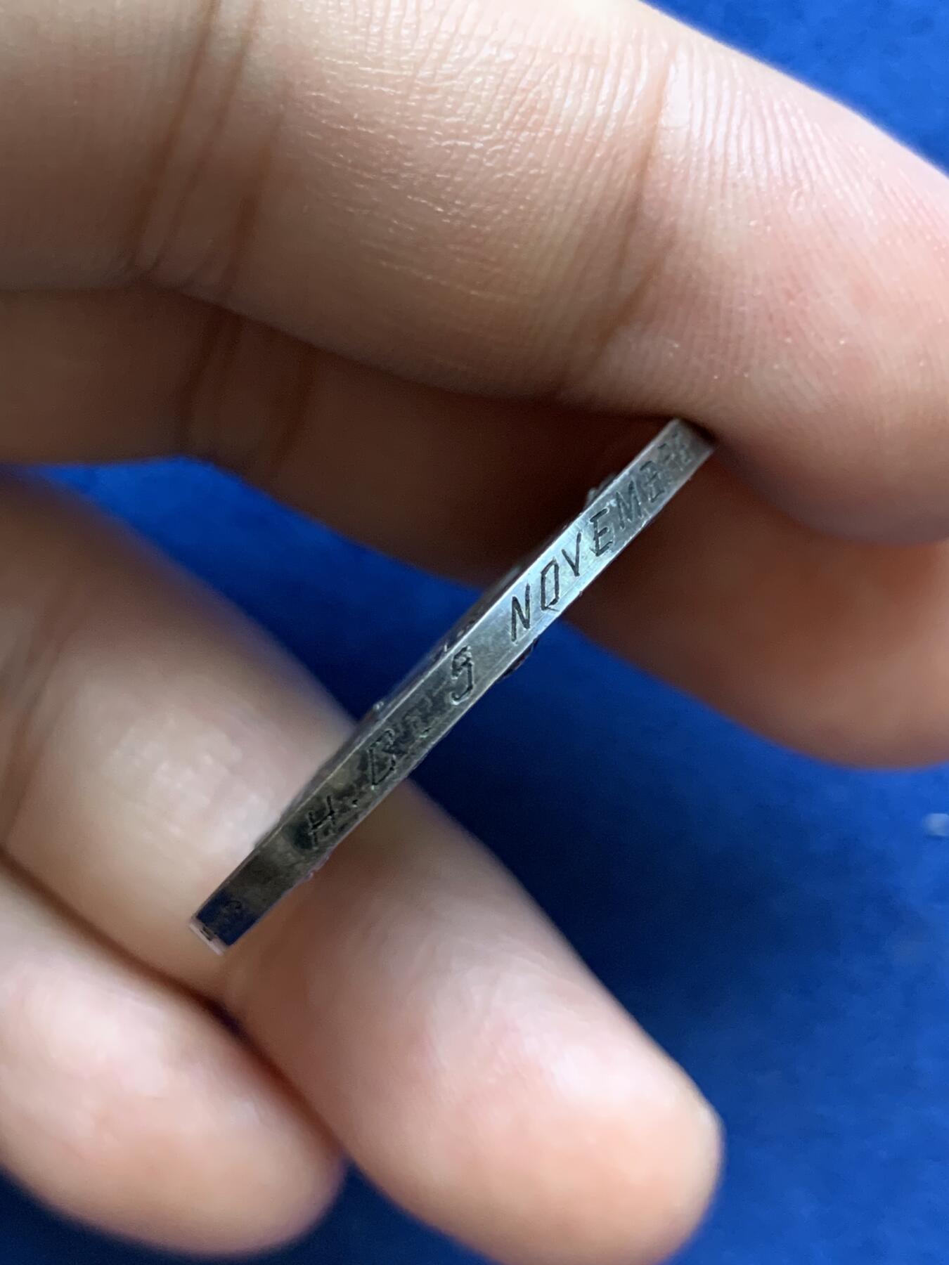 《竞宝斋》第291场- 周日，周一，周二 3场连拍 （全场包邮） 1894年法国婚姻纪念圆型银代币 丰饶角边铭 32mm 16.2g