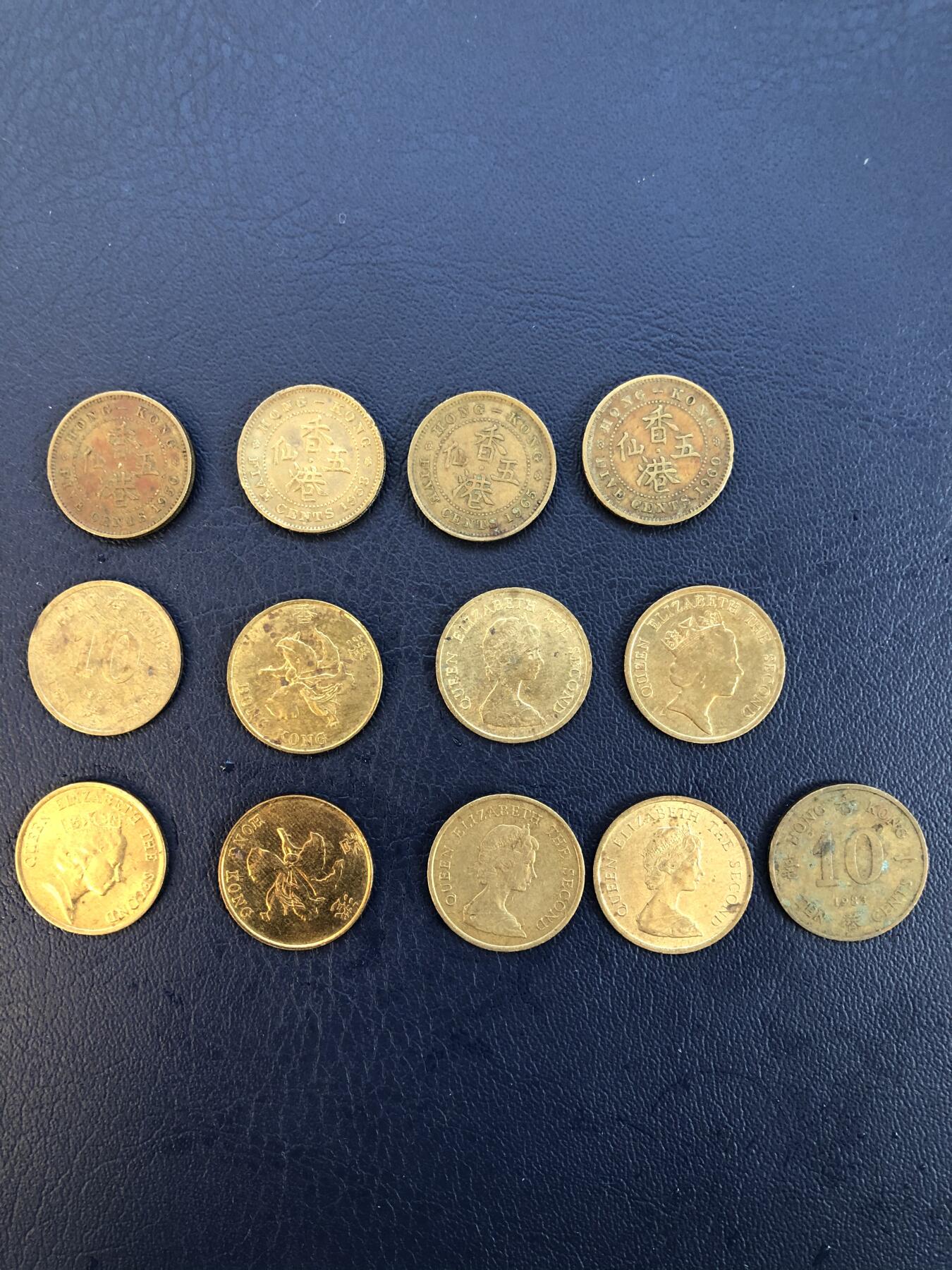 娃娃家-七月、第十五场 香港五仙、壹毫硬币-13枚