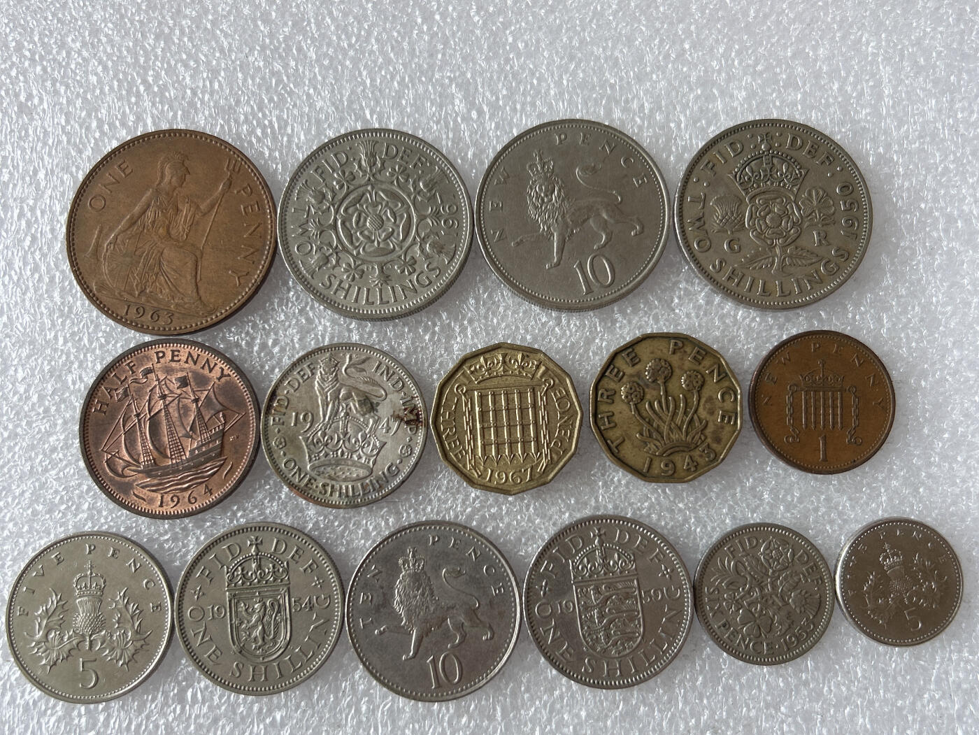 第一海外回流一元起拍收藏 散币专场 第103期 英国硬币 15枚 无重复