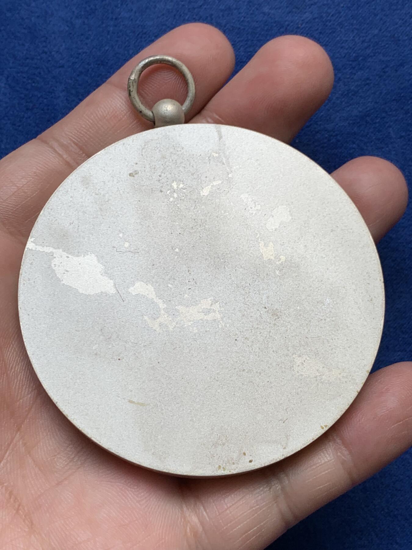 《竞宝斋》第291场- 周日，周一，周二 3场连拍 （全场包邮） 法国玛丽安娜单面镀银铜章，177.86g，68.3mm，丰饶角+铜标边铭