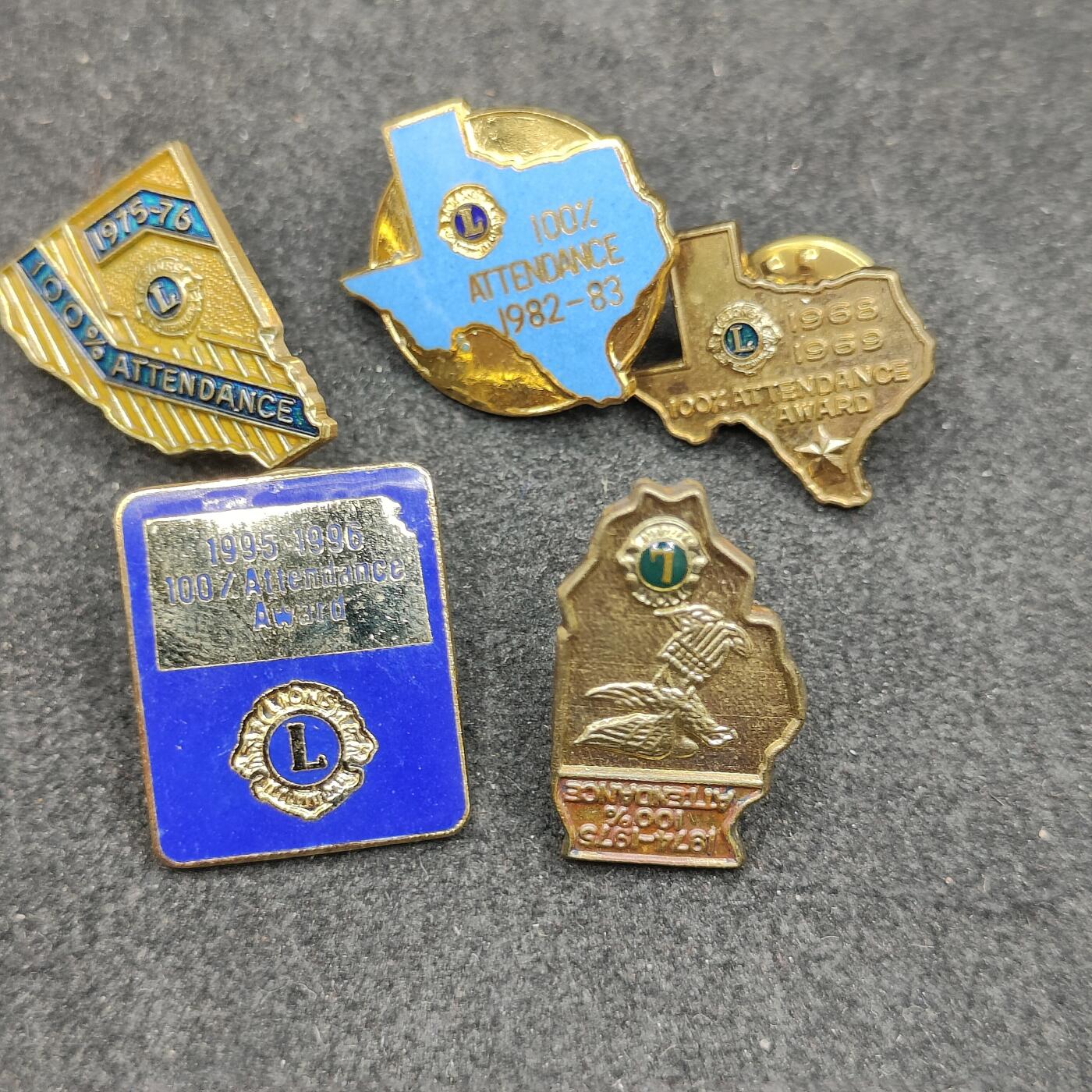 全场0元起拍 第177期 咸鱼国勋章拍卖专场 7月28日（周日）下午6：00开始 国际狮子会徽章一组