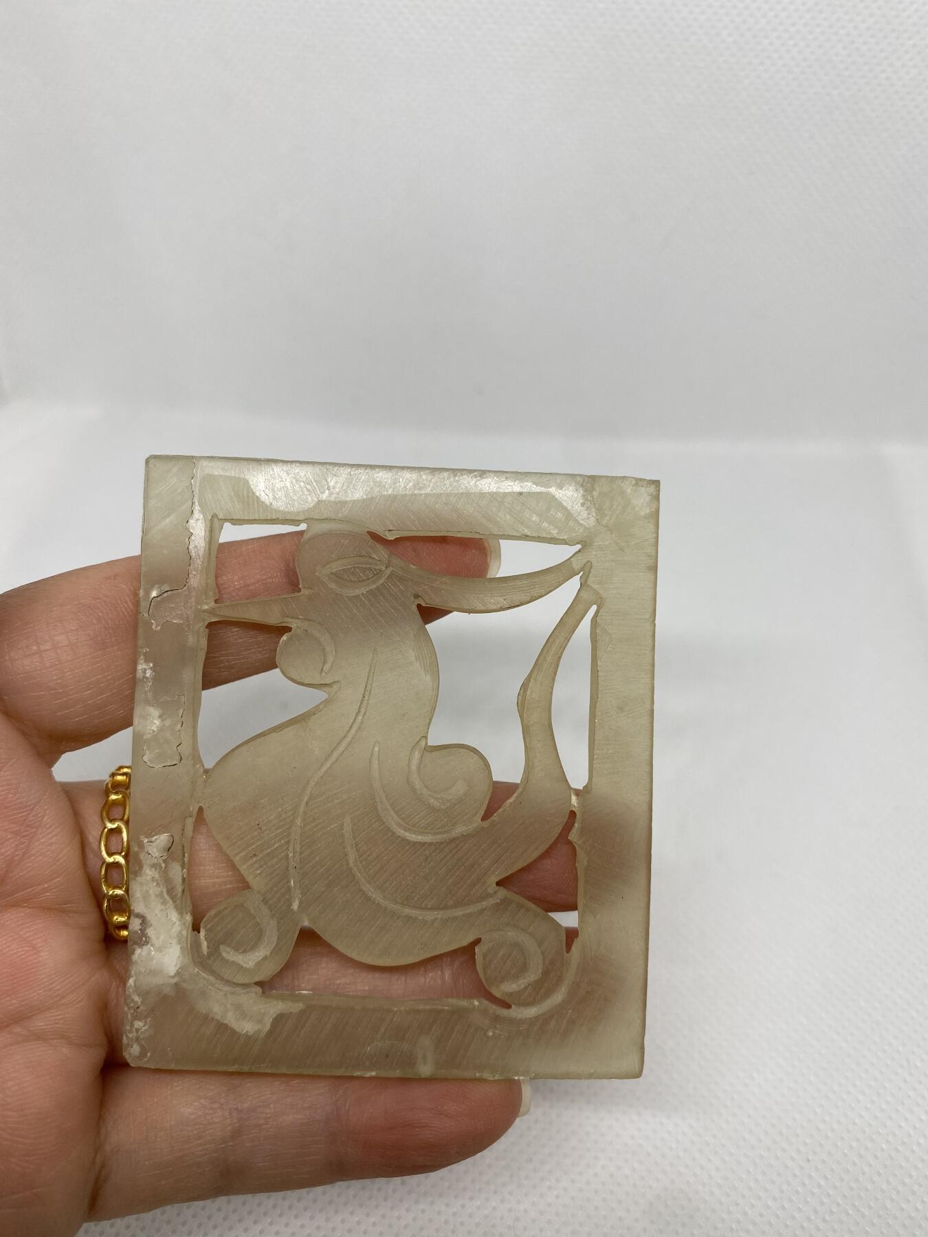 老玉牌子，尺寸5.4*6.4厘米，品相如图，128包快递