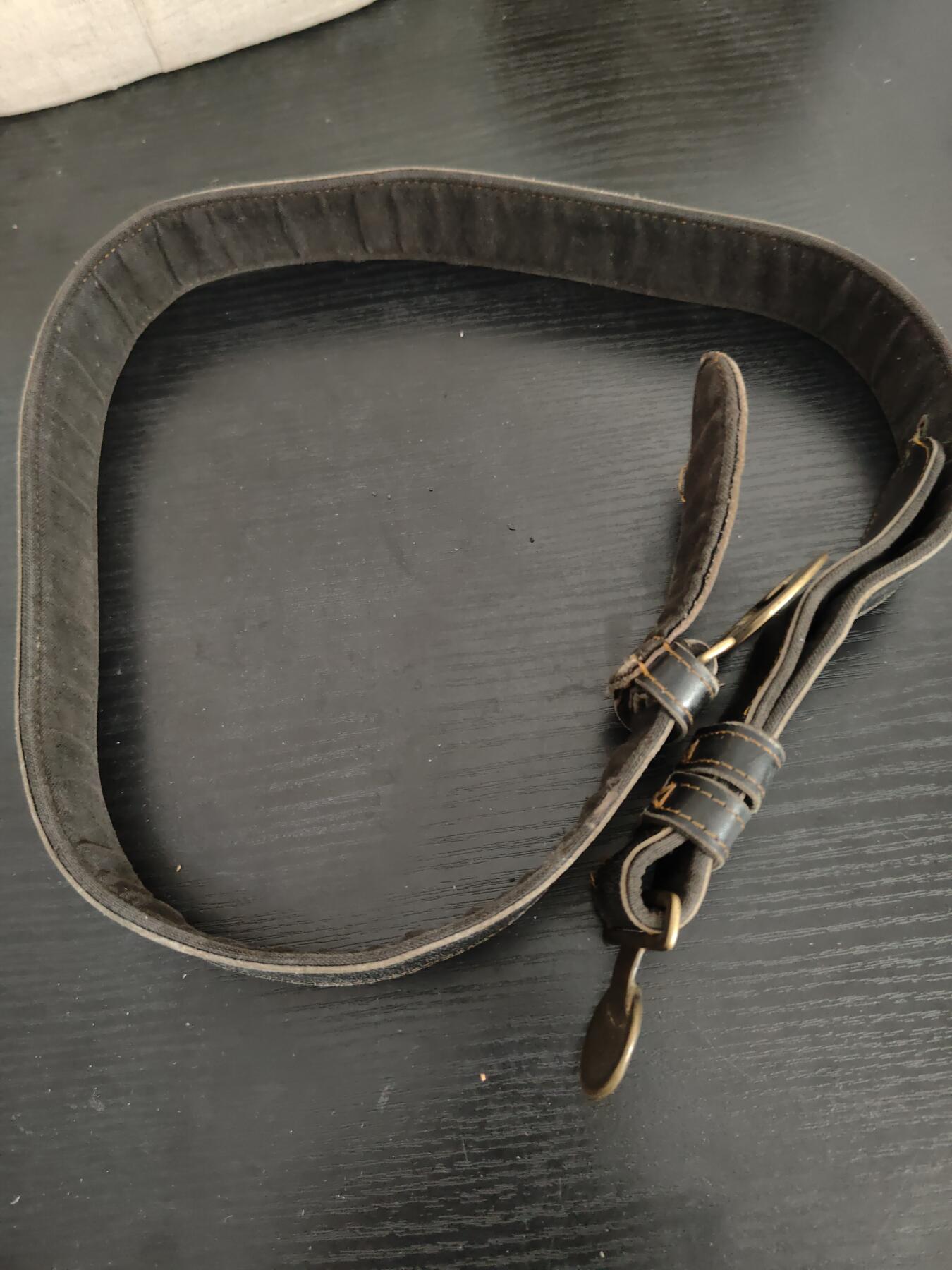 全场0元起拍 第177期 咸鱼国勋章拍卖专场 7月28日（周日）下午6：00开始 日本早期 消防团真皮腰带 长度可调节 最长110CM