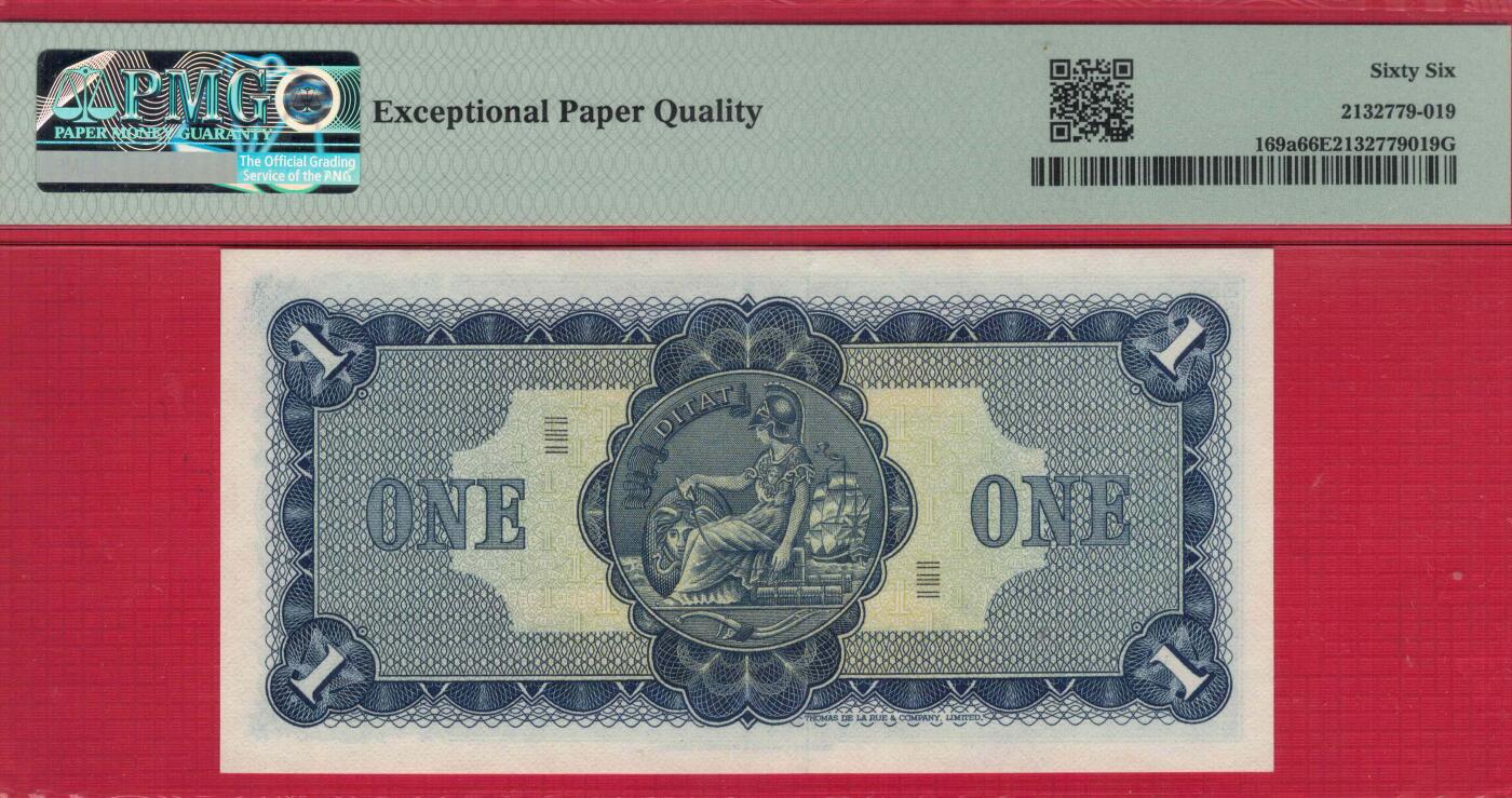 苏格兰1968年至1969年1镑 P-169a 无4 实物图 UNC 稀少品种