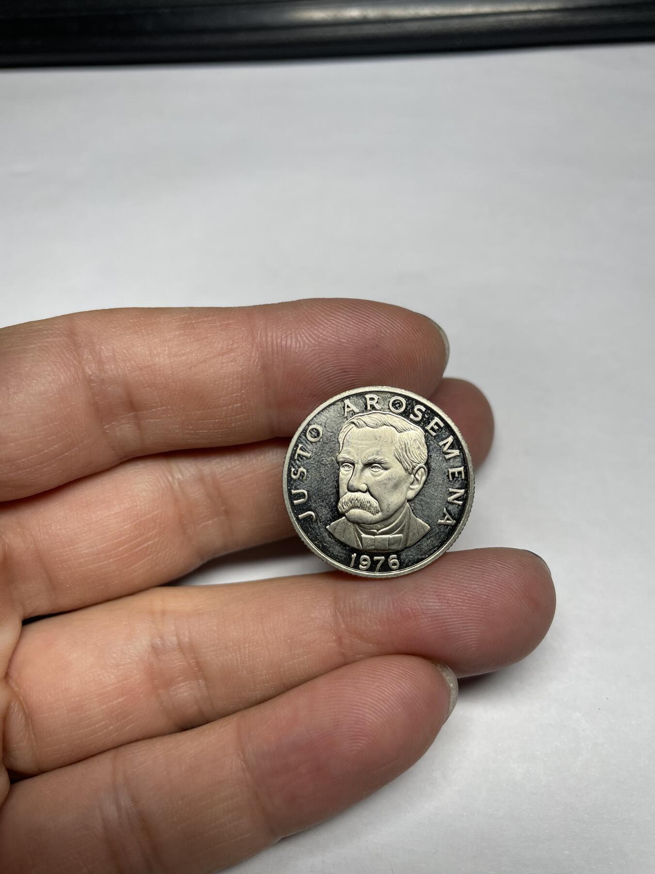 每日一拍，2024年集古藏今外币拍卖第十一期-第8场—（总第108拍），新一期拍卖开始了 精制1976年巴拿马25分