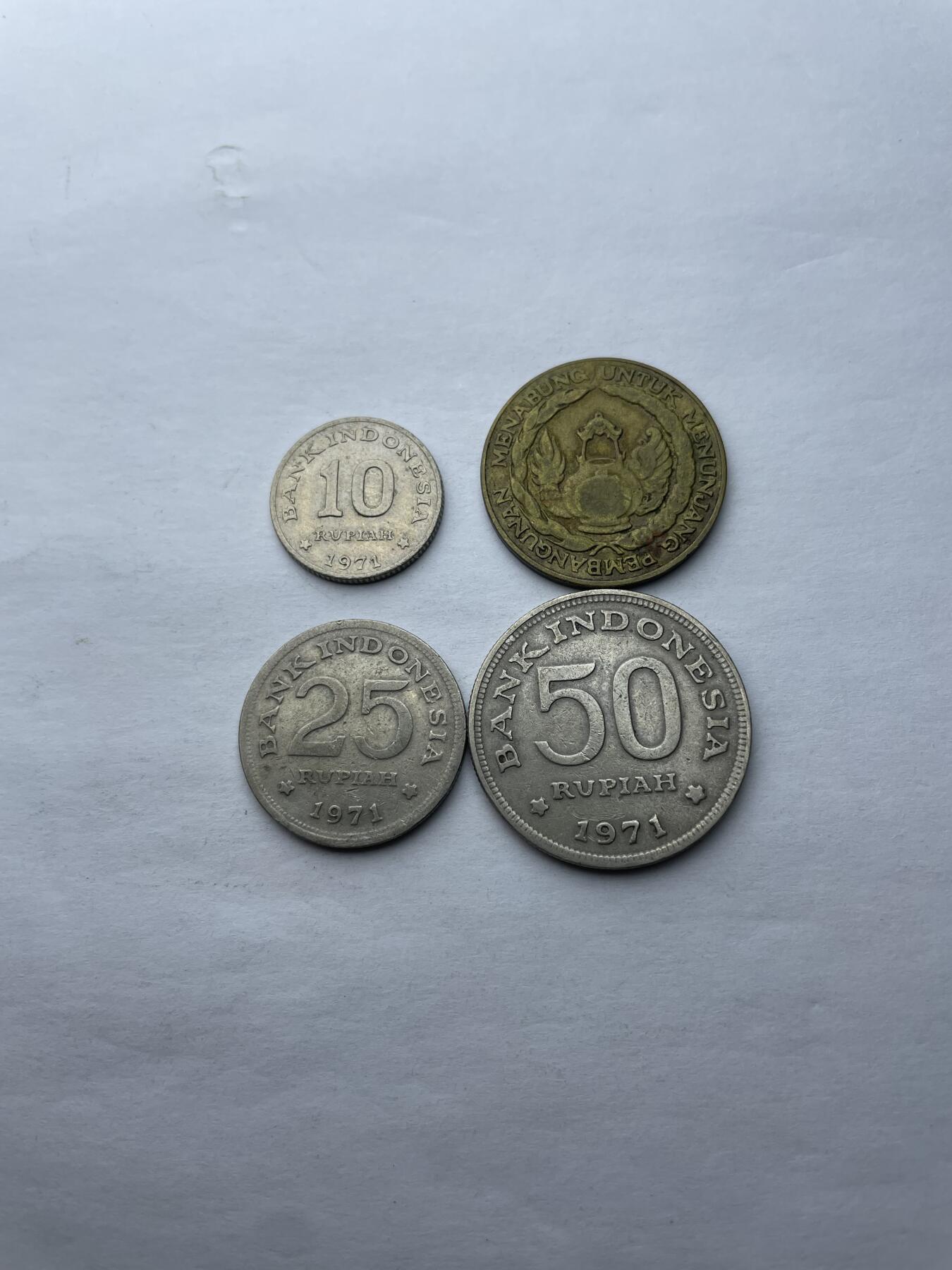 每日一拍，2024年集古藏今外币拍卖第十一期-第8场—（总第108拍），新一期拍卖开始了 印尼4枚