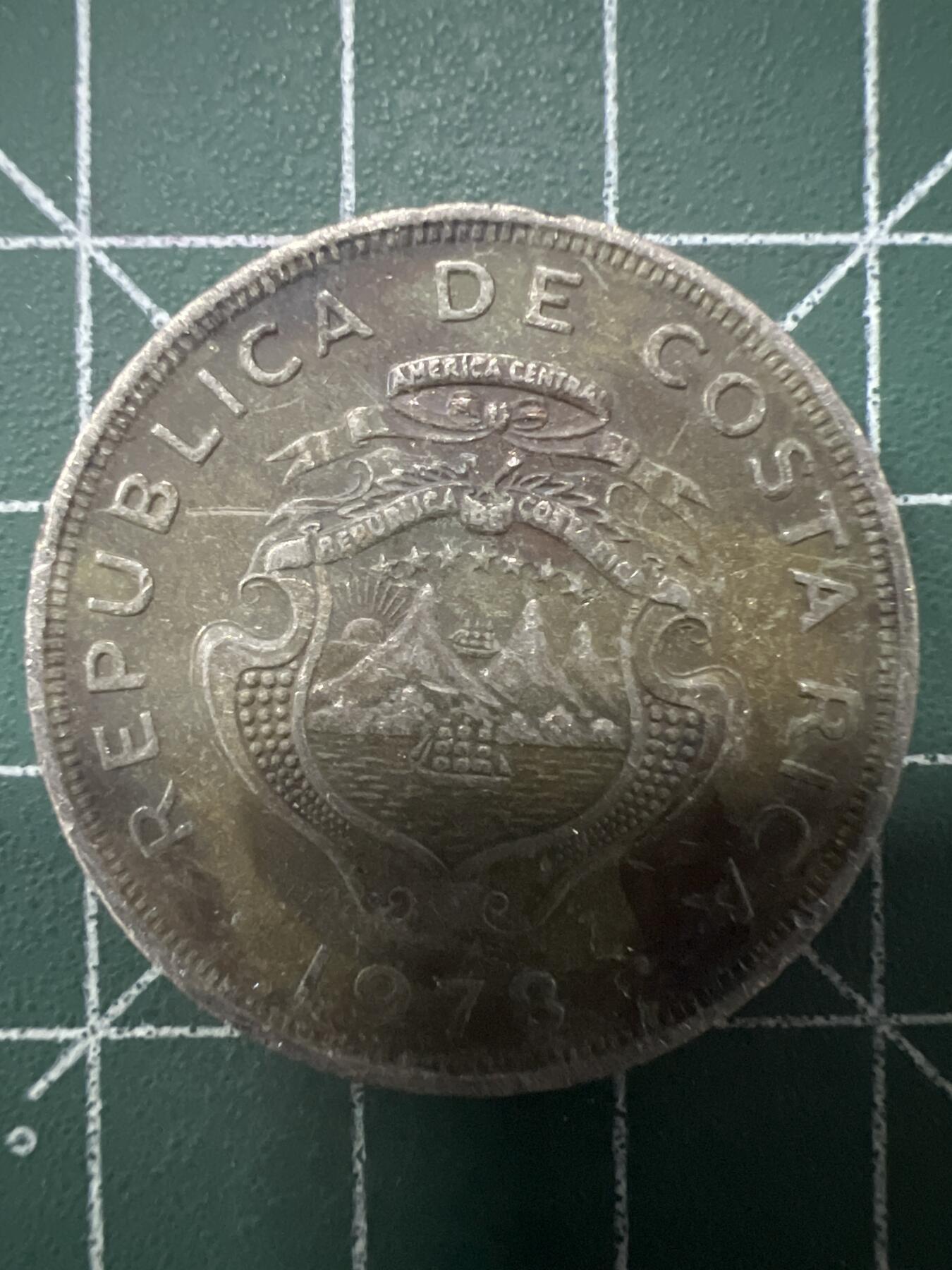 第663期 硬币专场 （无押金，捡漏，全场50包邮，偏远地区除外，接收代拍业务，本店十天发一次货） 哥斯达黎加2克朗 1978年