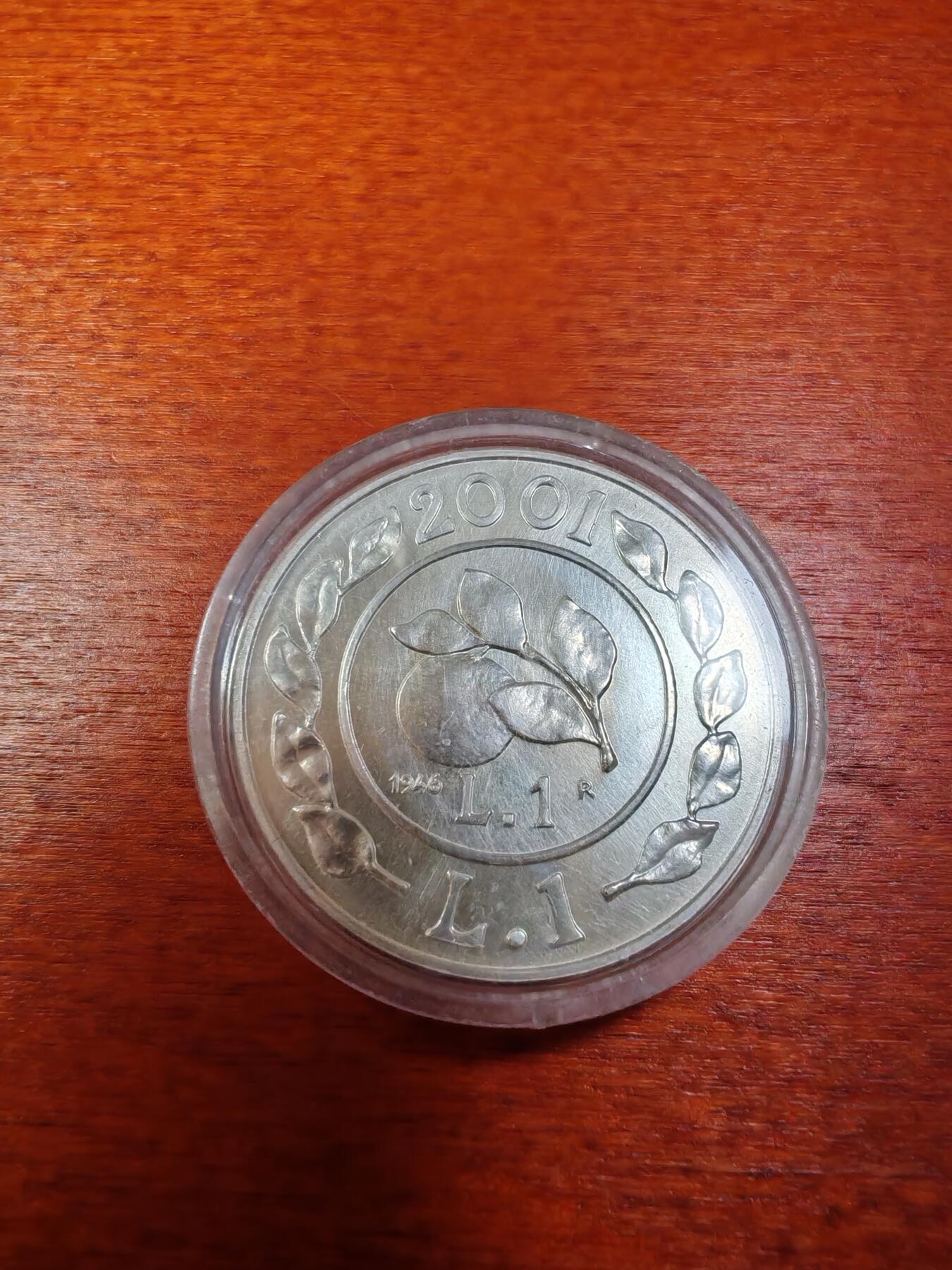 长老汇龙年精选第十一场拍卖（币中币） 2001意大利里拉的历史之1946年1里拉银币，币中币（1）