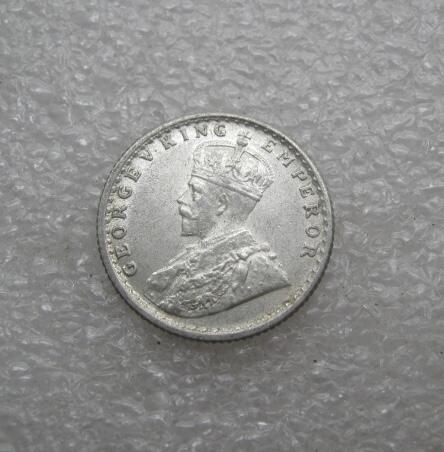 英属印度1936年1/4卢比乔五银币UNC+