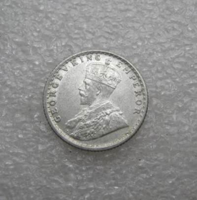 英属印度1936年1/4卢比乔五银币UNC+ - 英属印度1936年1/4卢比乔五银币UNC+