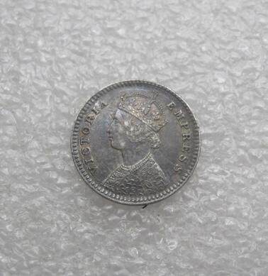英属印度1881年2安娜维多利亚银币AU - 英属印度1881年2安娜维多利亚银币AU