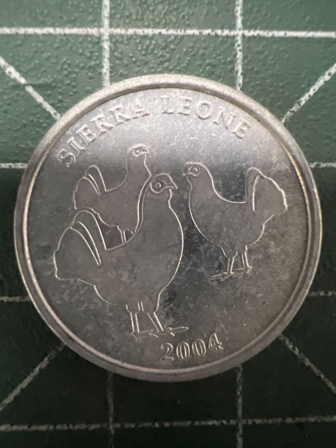 第662期 硬币场 （无押金，捡漏，全场50包邮，偏远地区除外，接收代拍业务，本店十天发一次货） 塞拉利昂5利昂