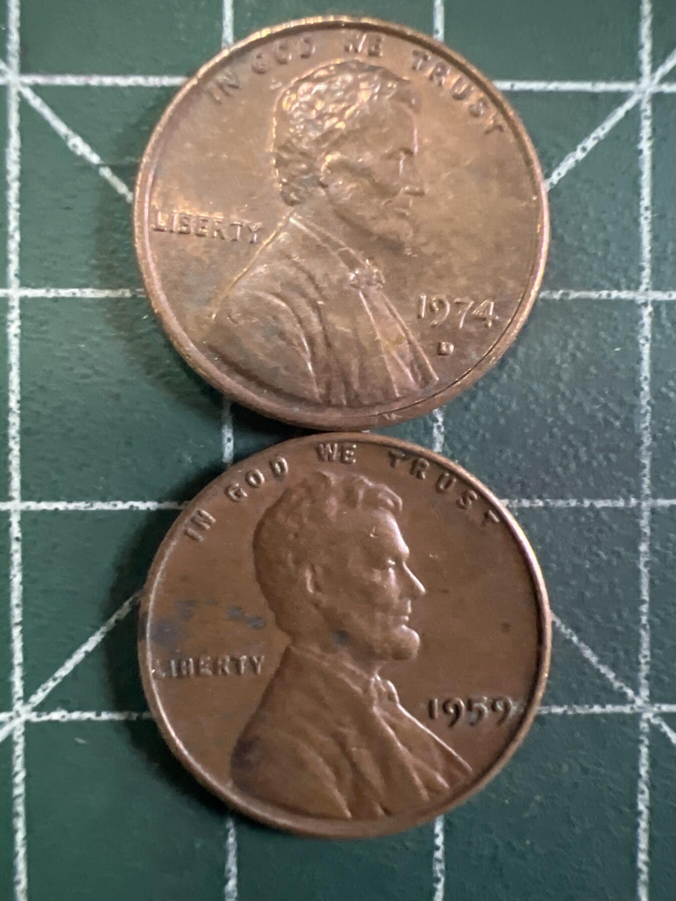 第663期 硬币专场 （无押金，捡漏，全场50包邮，偏远地区除外，接收代拍业务，本店十天发一次货） 美国一美分 2枚