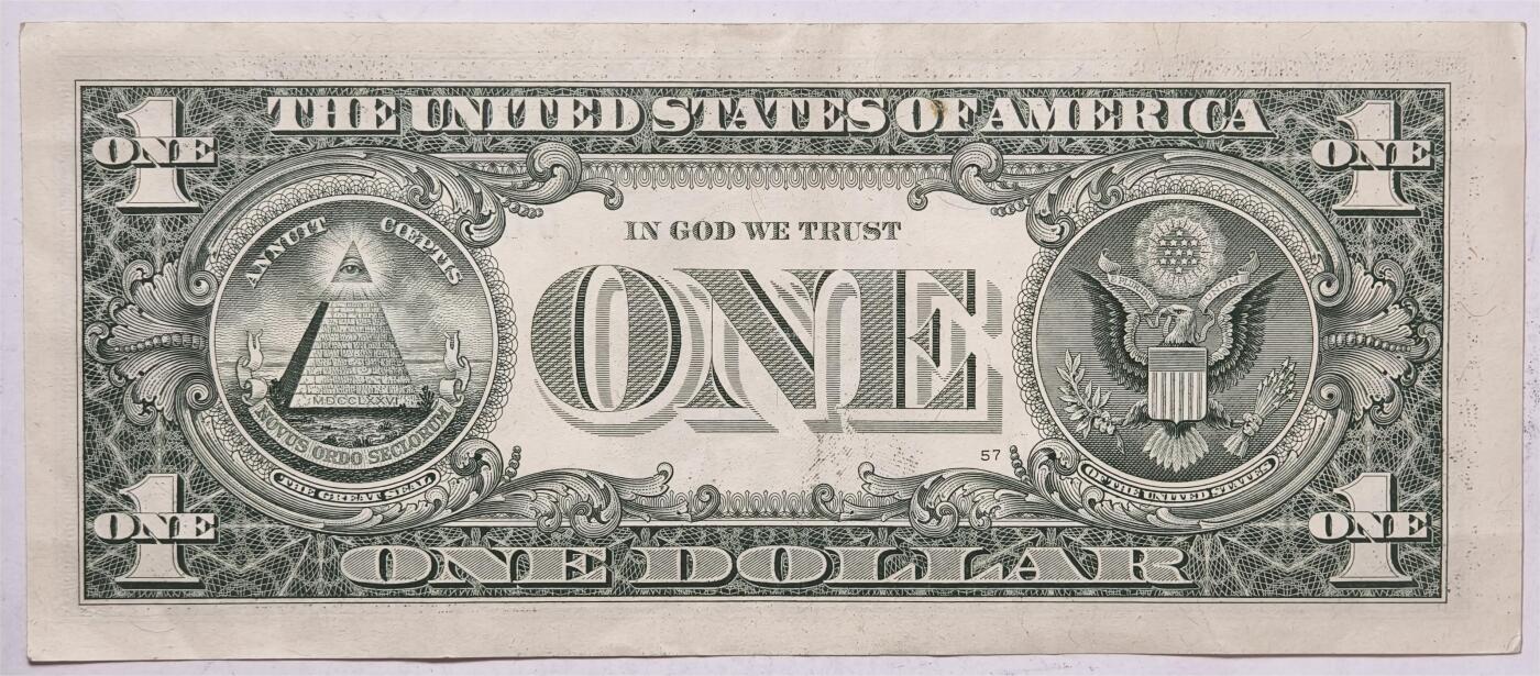 紫瑗钱币——第393期拍卖——纸币场 美国 2009年 G版 无序列 乔治·华盛顿 1美元 AU