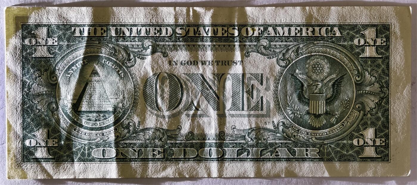 紫瑗钱币——第393期拍卖——纸币场 美国 2009年 G版 无序列 乔治·华盛顿 1美元 AU