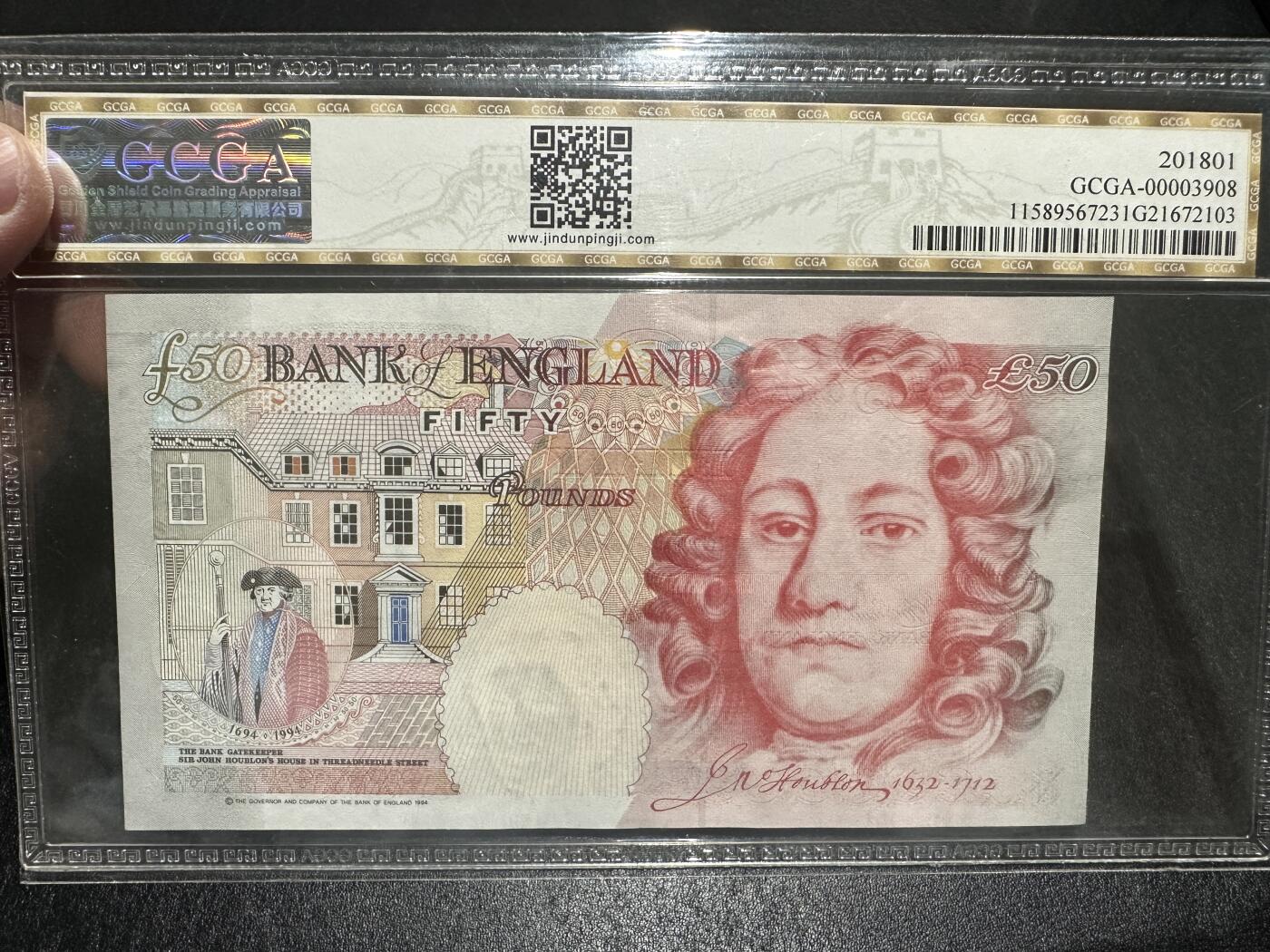 《外钞收藏家》第三百九十八期 英国E序列50镑 CCGA评级67