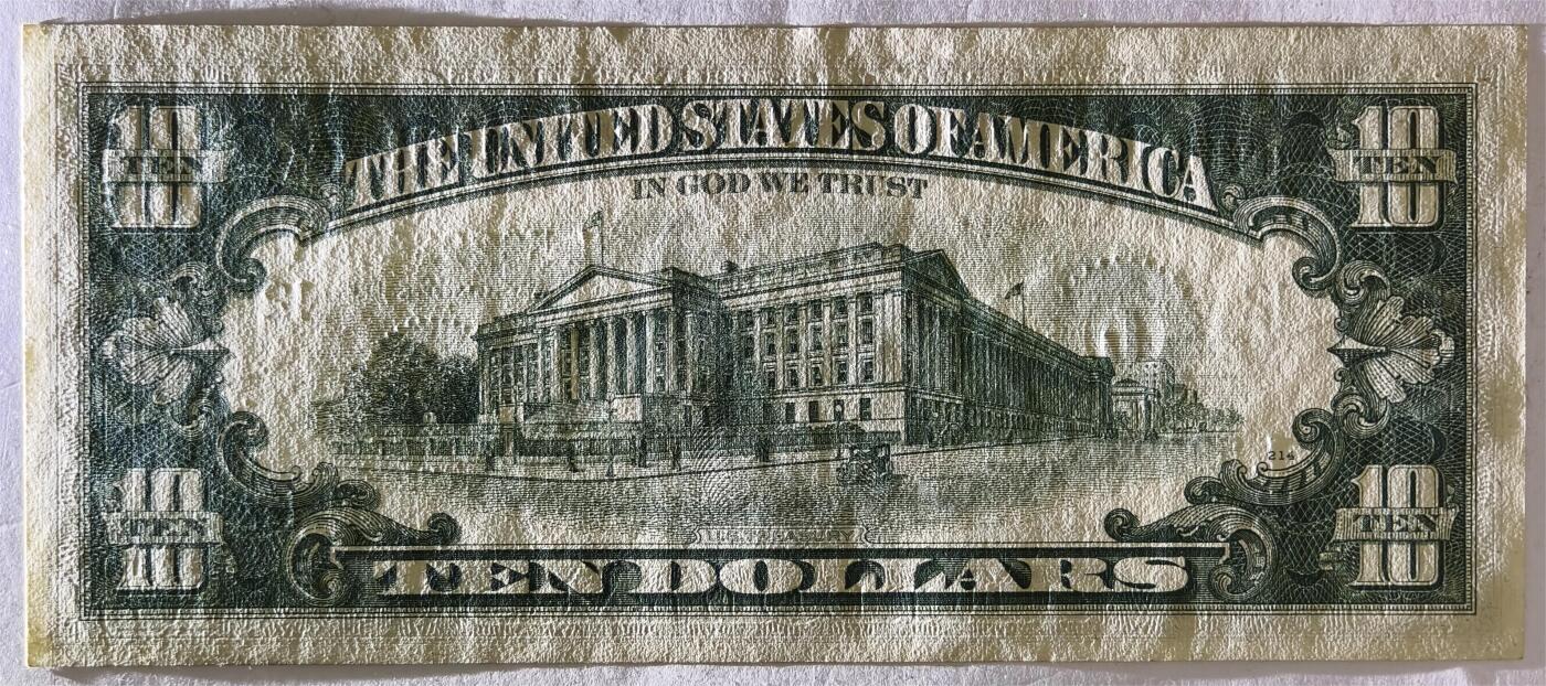 紫瑗钱币——第393期拍卖——纸币场 美国 1969年 L版 C序列 亚历山大·汉密尔顿 10美元 小头版 UNC