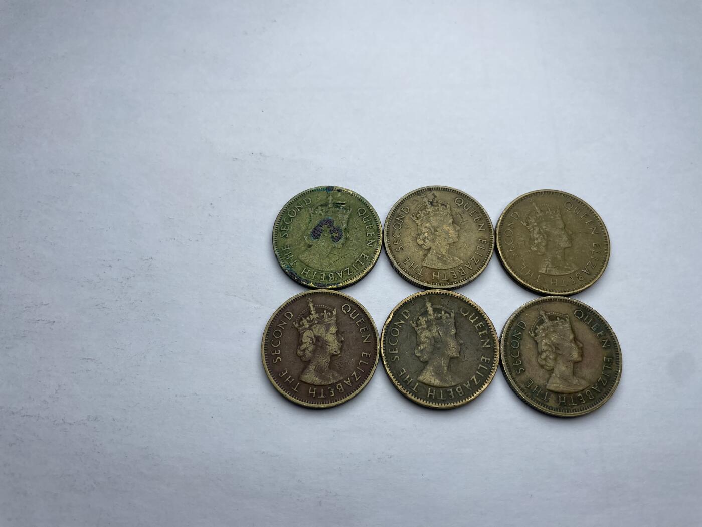 每日一拍，2024年集古藏今外币拍卖第十一期-第9场—（总第109拍），新一期拍卖开始了 香港一毫6枚