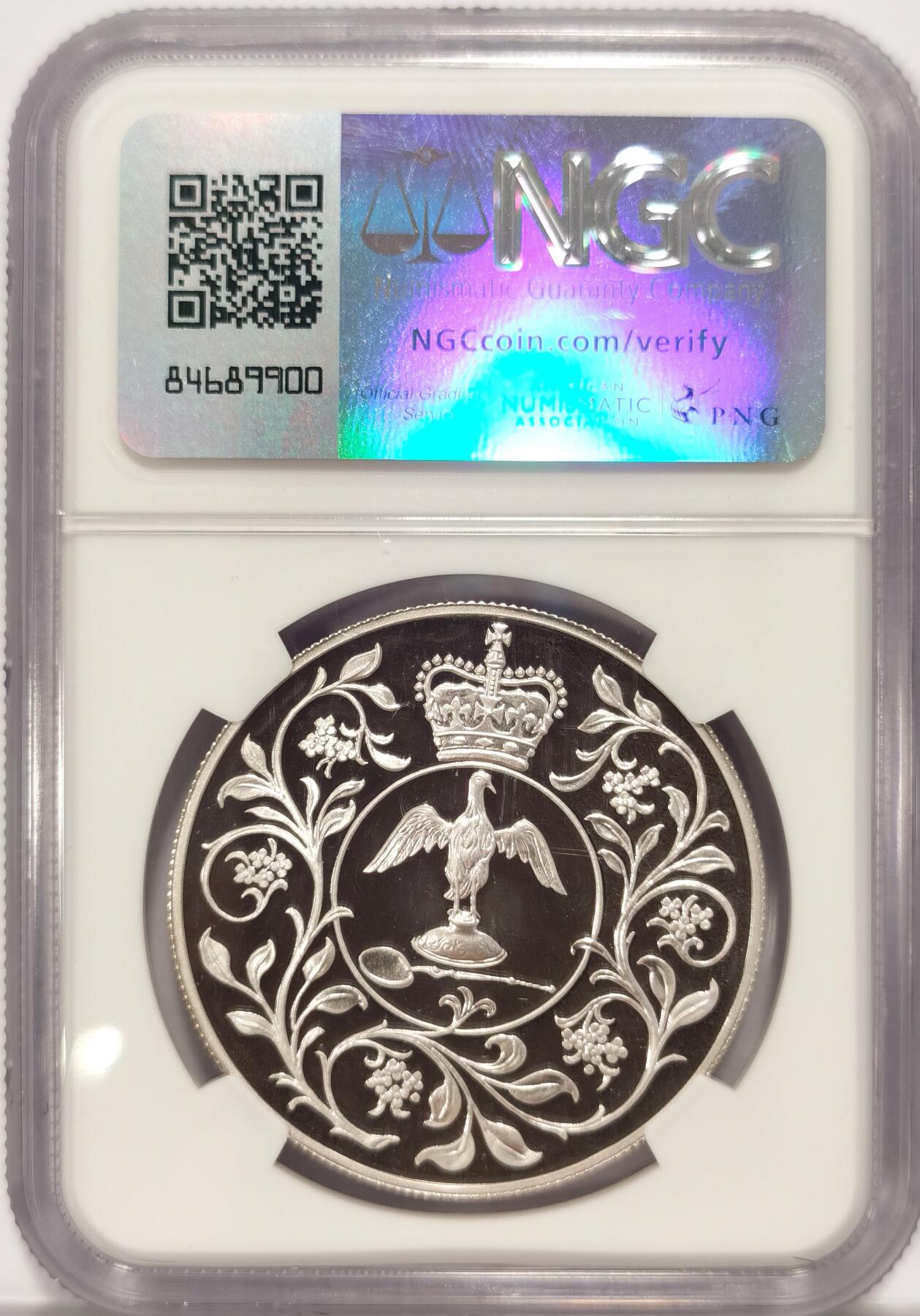 博洋堂“夏光旖旎”7月精品专场暨第085期（全场包邮） 英国1977年女王登基25周年25便士精制纪念银币NGC-PF69UC，PROOF精制币，状态一流，顶级高分，获得更高评分数量16枚